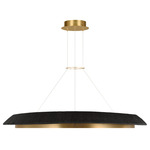 Noa Chandelier - Hand Rubbed Antique Brass / Washed Black