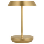 Tepa Short Portable Table Lamp - Hand Rubbed Antique Brass