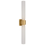 Volver Wall Sconce - Hand Rubbed Antique Brass / Etched Glass