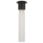 Volver Ceiling Flush Light - Bronze / Etched Glass
