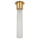 Volver Ceiling Flush Light - Hand Rubbed Antique Brass / Etched Glass