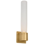 Volver Wall Sconce - Hand Rubbed Antique Brass / Etched Glass