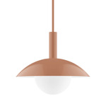 Stack Glow Stem Pendant Glass Globe - Terracotta