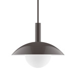 Stack Glow Stem Pendant Glass Globe - Architectural Bronze