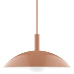 Stack Glow Stem Pendant Glass Globe - Terracotta