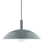 Stack Glow Stem Pendant Glass Globe - Slate Gray
