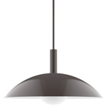 Stack Glow Stem Pendant Glass Globe - Architectural Bronze
