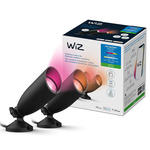 WiZ RGB+Tunable White Ground Spot Starter Kit - Black