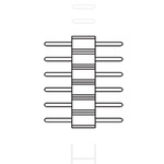 RGBTW Strip PIN Male Connector - White