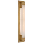 Covet Bracket Bathroom Vanity Light - Antique Burnished Brass / Alabaster