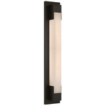 Covet Bracket Bathroom Vanity Light - Bronze / Alabaster