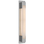 Covet Bracket Bathroom Vanity Light - Polished Nickel / Alabaster
