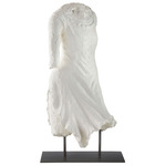 Decilia Sculpture - English Bronze / Matte White