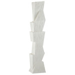 Darnell Floor Sculpture - Matte White / White