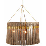 Dutchess Chandelier - Antique Brass / Grey