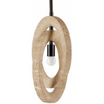 Collins Pendant - English Bronze / Natural