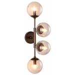 Christelle Wall Sconce - English Bronze / Smoke