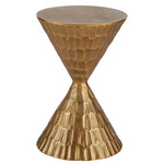 Castanza Accent Table - Antique Brass / Gold