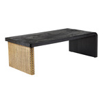 Cunningham Cocktail Table - Antique Brass / Black