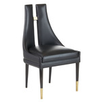 Crowley Dining Chair - Brass / Black