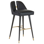Crowley Counter / Bar Stool - Brass / Black