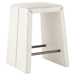 Cowan Counter / Bar Stool - Antique Brass / White