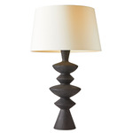 Jillian Table Lamp - Charcoal / White
