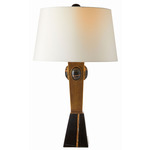 Cairo Table Lamp - Antique Brass / White