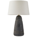Django Table Lamp - Charcoal / White