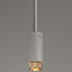 Exhaust Pendant - Stone / Brass