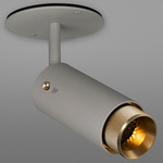 Exhaust Adjustable Spot Light - Stone / Brass