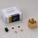 Exhaust Detail Kit with Cross Pattern Baffle - Brass