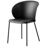 Tuka Tubular Base Armchair - Matte Black / Matte Black