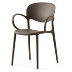 Abby Stackable Armchair - Matte Soil Brown