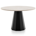 Dix Dining Table - Matte Black / Clay