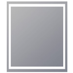 Unity Rectangle Lighted Mirror - Mirror / Frosted