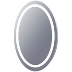 Mystique Oval Lighted Mirror - Mirror / Frosted