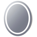 Mystique Round Lighted Mirror - Mirror / Frosted