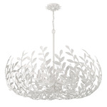 Broche Floral Chandelier - Matte White