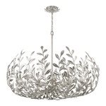 Broche Floral Chandelier - Antique Silver
