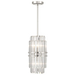 Hayes Mini Pendant - Polished Nickel / Crystal