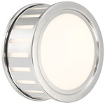 Kendal Wall Sconce - Polished Nickel / White Glass