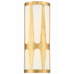 Royston Wall Sconce - Antique Gold / White