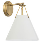 Xavier Wall Light - Vibrant Gold / White