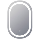 Saratoga Lighted Mirror - White / Mirror