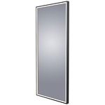 Radiance Lighted Wardrobe Mirror - Black / Mirror