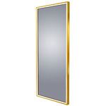 Radiance Lighted Wardrobe Mirror - Brushed Brass / Mirror