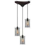 Brant Multi-Light Pendant - Oil Rubbed Bronze / Clear