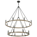 Transitions Two Tier Chandelier - Oil Rubbed Bronze / Aspen