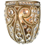 Elizabethan Wall Sconce - Dark Bronze / Clear Crystal